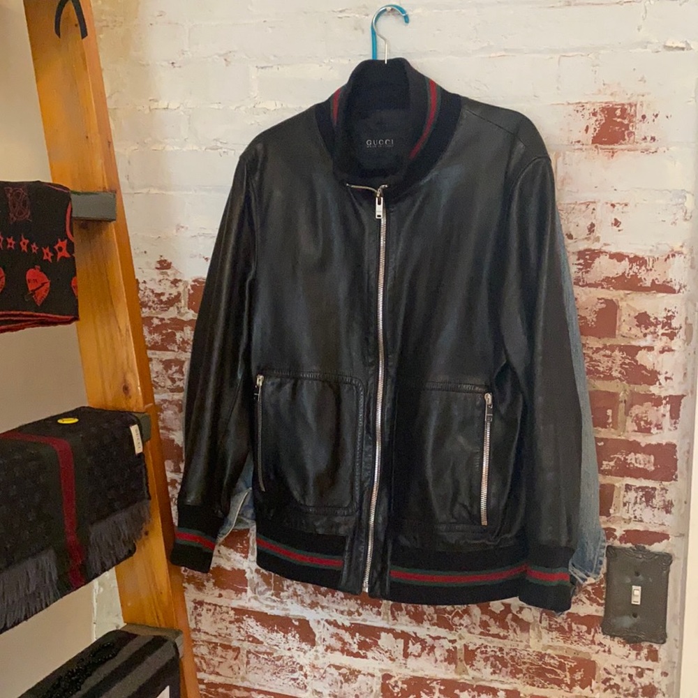 Gucci Lambskin Bomber Jacket
